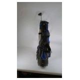 Wilson Blue Black Stand Golf Bag with Clubs