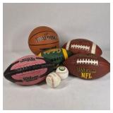 Lot of Assorted Sports Balls and Jump Rope