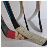 Lot of 3 Hockey Sticks Easton and Warrior