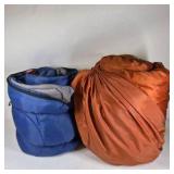 Lot of Coleman and Blue Sleeping Bags