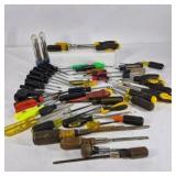 Lot of Assorted Screwdrivers and Hand Tools