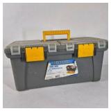 Lot of 2 Rimax Plastic Tool Boxes with Assorted Tools and Hardware