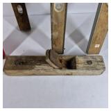 Lot of Assorted Levels and Wooden T-Square