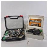 Lot of Rotary Tool Accessories, Charging Cables, and Small Electronics Parts