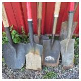 Lot of Assorted Shovels and Spades