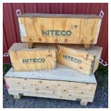 Lot of Hiteco Wooden Shipping Crates