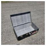 Black Storage Trunk with Metal Latches