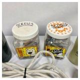 Assorted Household Hardware Electrical Supplies and Caulk Lot