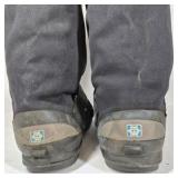 BNB Wear Black Winter Boots with Studded Soles Ice Cleats