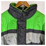 Riders Choice Green Black Gray Winter Jacket Size Large