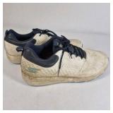 Skechers White Blue Golf Shoes Size 10.5