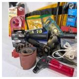 Lot of Assorted Household Repair Tools, Hardware, and Shop Supplies