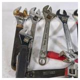 Lot of Assorted Adjustable Wrenches and Locking Pliers