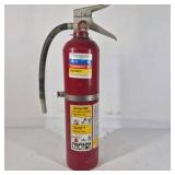 Red Fire Extinguisher with Hose and Nozzle
