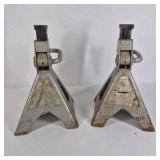 Pair of Metal Automotive Jack Stands