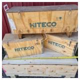 Lot of Hiteco Wooden Shipping Crates