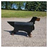 Dog Shaped Mailbox with Red Flag