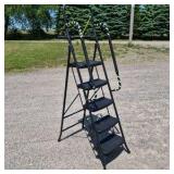 HBTower Folding 4 Step Ladder with Handrails