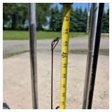 Lot of 2 Fishing Rods with Spinning Reels and Rod Holder