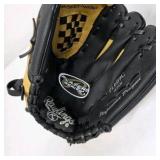 Lot of 2 Baseball Gloves Rawlings and Wilson Tan Black