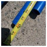 Blue Roof Rake with Extension Poles