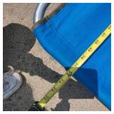 Blue Folding Camping Cot with Metal Frame