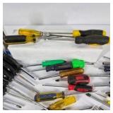 Lot of Assorted Screwdrivers and Hand Tools
