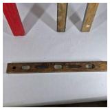 Lot of Assorted Levels and Wooden T-Square