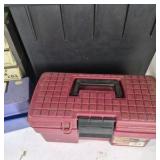 Lot of Assorted Tool Boxes, Hardware Organizer, and Storage Cases