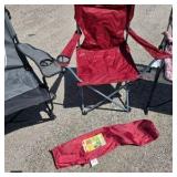 Lot of 4 Folding Camping Chairs