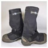 BNB Wear Black Winter Boots with Studded Soles Ice Cleats