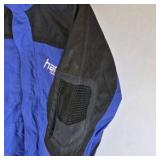 River’s End Blue and Black Hooded Jacket Size S