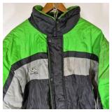 Riders Choice Green Black Gray Winter Jacket Size Large