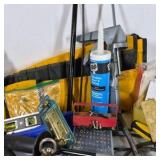 Lot of Assorted Household Repair Tools, Hardware, and Shop Supplies