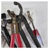 Lot of Assorted Automotive Pliers and Specialty Hand Tools