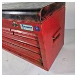 Lot of 2 Metal Tool Boxes with Assorted Hand Tools