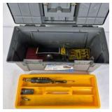 Lot of 2 Rimax Plastic Tool Boxes with Assorted Tools and Hardware