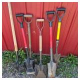 Lot of Assorted Shovels and Spades