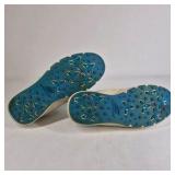Skechers White Blue Golf Shoes Size 10.5