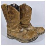 Lot of Rocky Western Boots, Roper Bag, Cowboy Hats, and Western Accessories