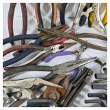 Lot of Assorted Pliers, Locking Pliers, and Hex Key Sets