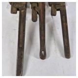 Lot of 3 Vintage Ridgid and Stillson Pipe Wrenches