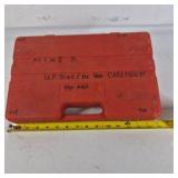 Mechanics Socket and Tool Set in Red Carry Case