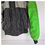 Riders Choice Green Black Gray Winter Jacket Size Large
