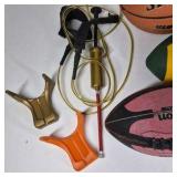 Lot of Assorted Sports Balls and Jump Rope