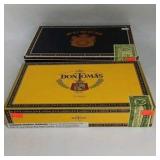 Lot of Empty Cigar Boxes Don Tomas Macanudo CAO and Beck