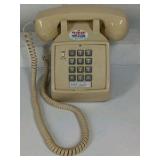 2 Beige Push Button Telephones