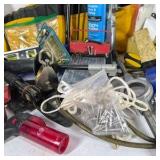 Lot of Assorted Household Repair Tools, Hardware, and Shop Supplies