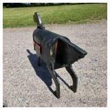 Dog Shaped Mailbox with Red Flag