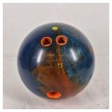 Lot of 2 Bowling Balls with Rolling Bowling Bag